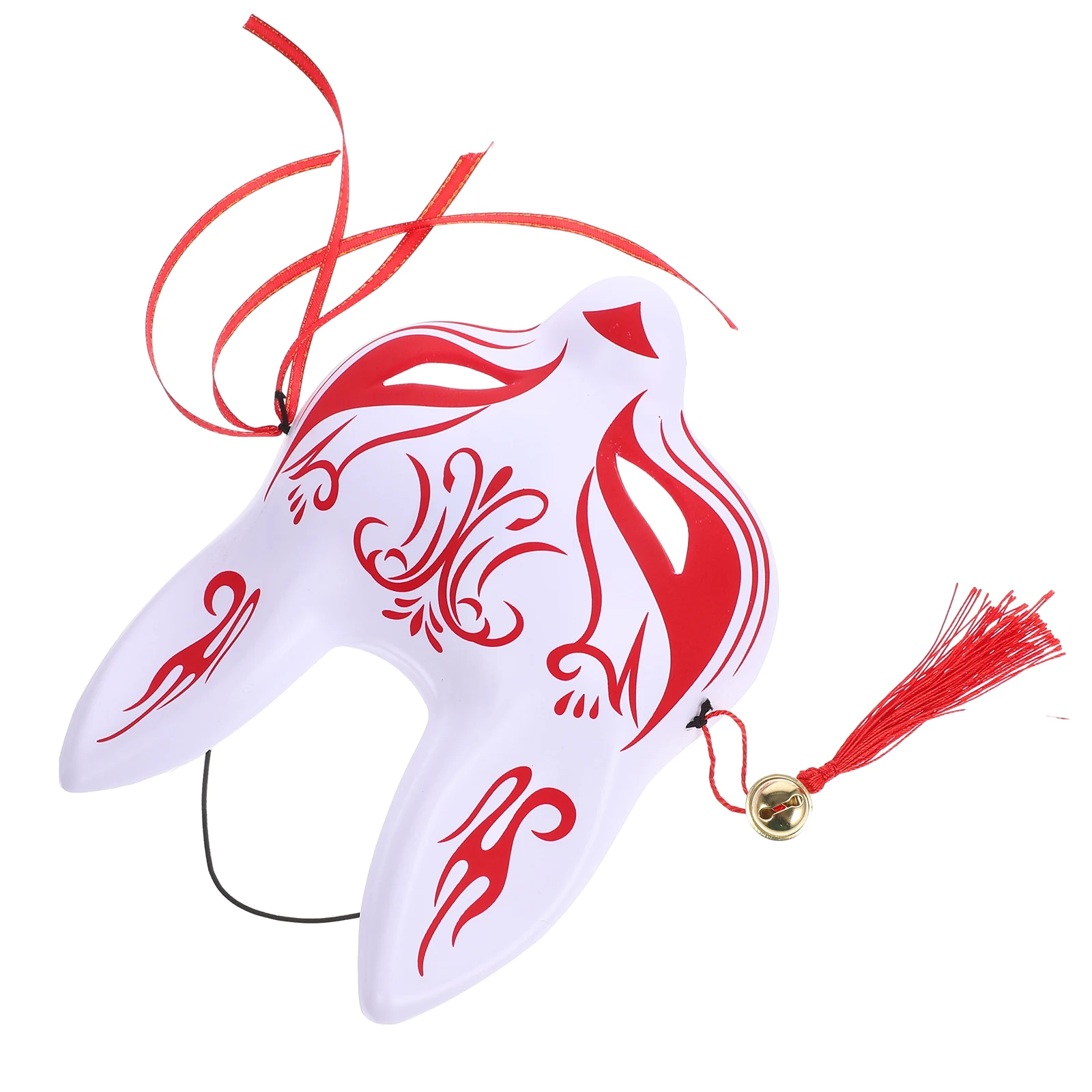 

Fox Mask Half Face Cherry Blossom Japanese Style Animal Masquerade Party Cosplay Plastic Durable Design Gifts Decorative