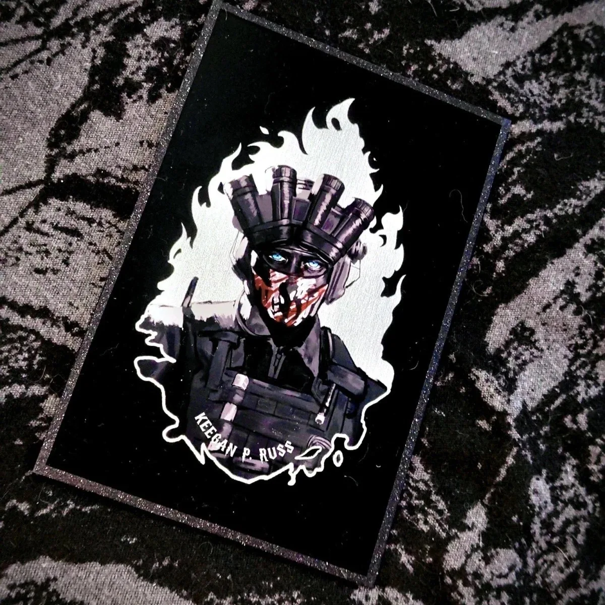 Call of Duty: خصائص Keegan Cosplay: لوحة أكريليك محلية الصنع، هدية إدخال فردية، ورق ملون، جمال الدخن