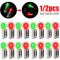 1-2PCS Fishing Electronic Rod Luminous Stick Light LED Color Changing Float Tackle Night Rock Fishing Fish Bite Alarms Light