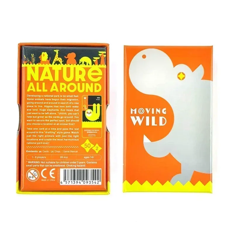 

Moving Wild And Scout Card Game Fun Family Board Game for Adults and Kids Interactive Strategy Game