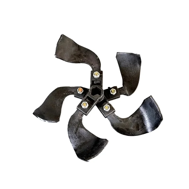 (A pair) Micro tiller accessories, trench cutter wrong five trench cutter assembly manganese steel material