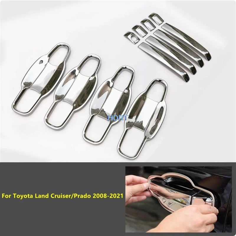 

For Toyota Land Cruiser/Prado 2008-2021 Car Style Protector Decoration Accessories Exterior Sticker Door Handle Frame Bowl Cover