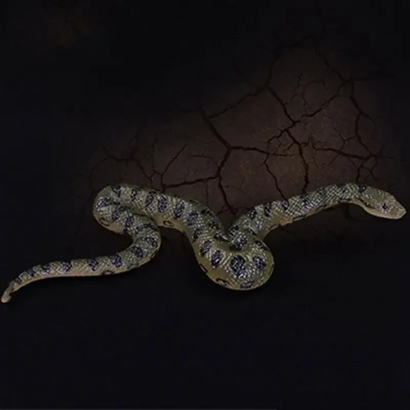 Fake Realistic Rubber Toy Snake North Us Green Anaconda Scary Halloween Props  prank toys  funny gift  halloween games