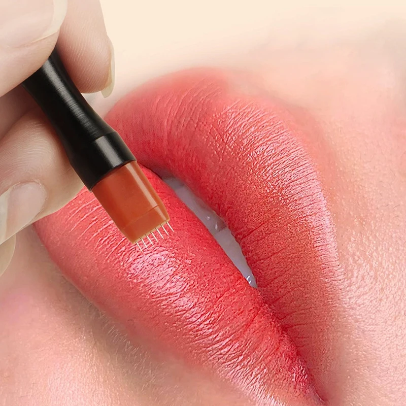 2 Stuks Microblading Tattoo Fog Naalden Permanente Make-Up Handmatige Pen Tattoo Naald Licht Zuurstof Naalden Voor Fog Wenkbrauw Lip Eyeline