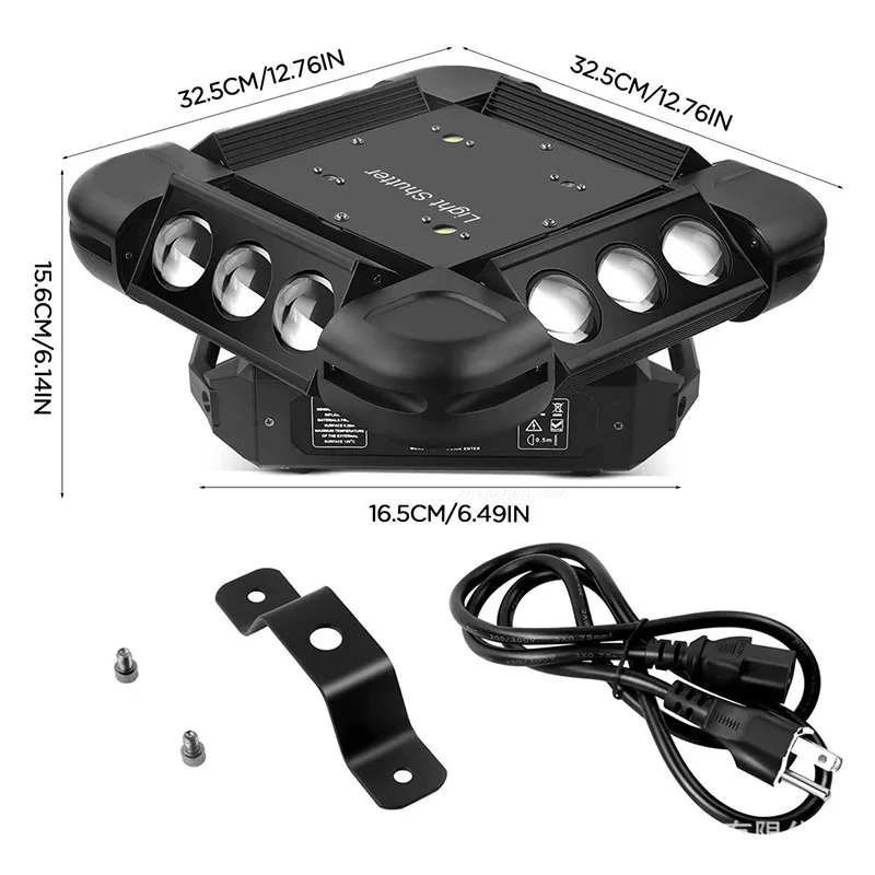 

Сценический лазерный проектор: цветной вращающийся световой прибор, светодиодный прожектор для KTV, 12 лазерных лучей, эффект «шторм»