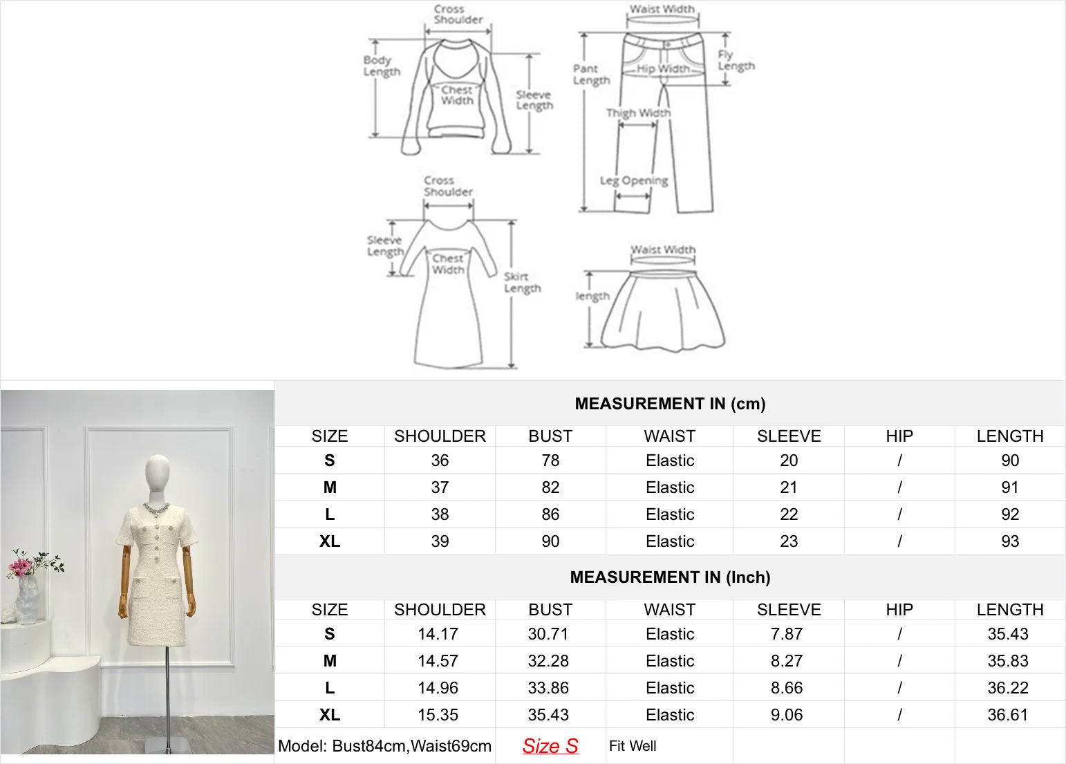 2025 Novo mini vestido branco elegante de manga curta com diamantes para mulheres