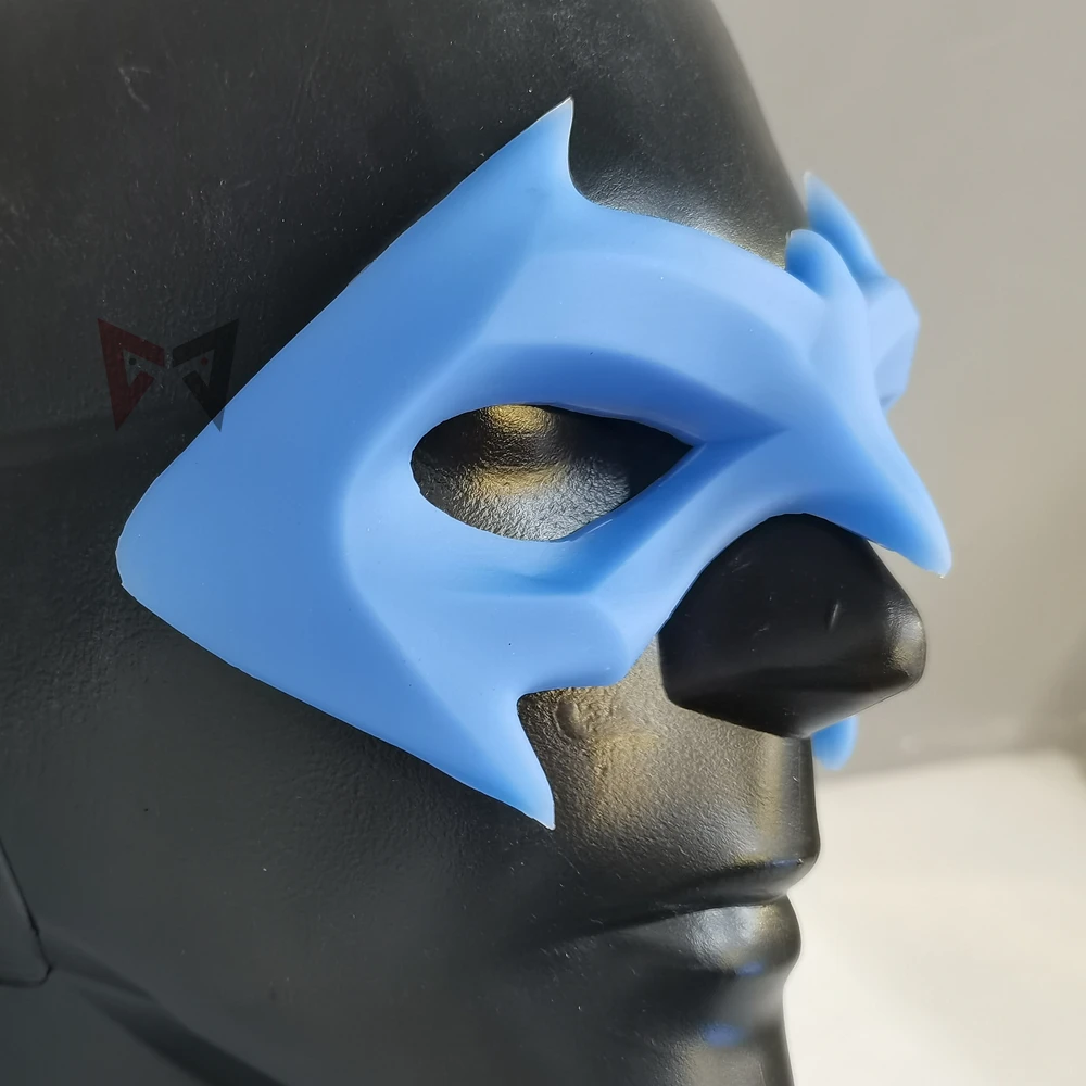 Nova noite cosplay prop olho remendo máscara cor azul para festa de halloween natal