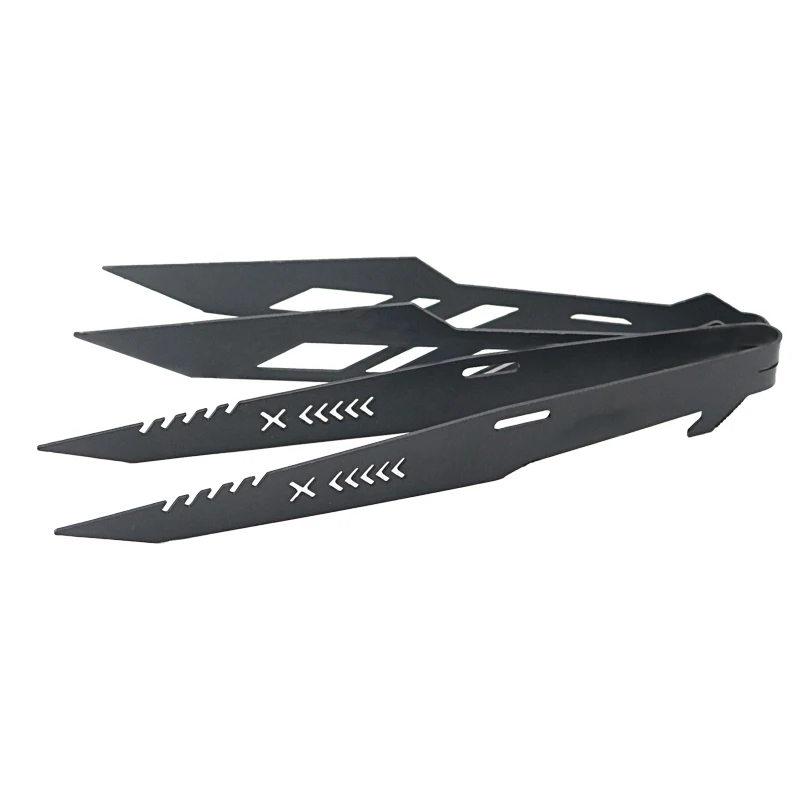 

SY Shisha Tweezers Water Pipe Chicha Cachimba Narguile Gadget Black Metal Hookah Charcoal Smoking Tongs Accessories