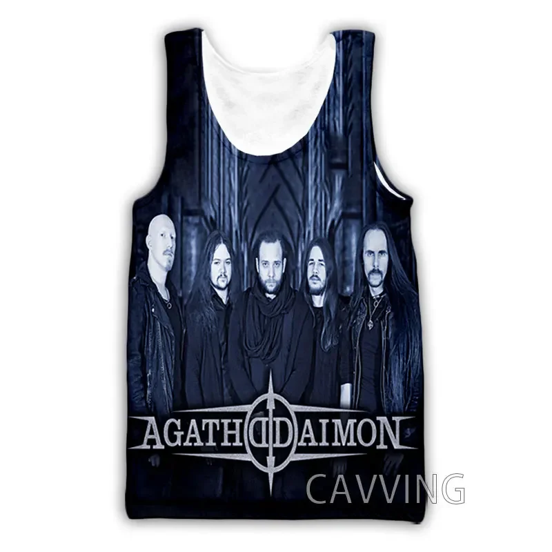 CAVVING 3D Printed  Agathodaimon Rock  Tank Tops Harajuku Vest  Summer Undershirt Shirts Streetwear for Men/women