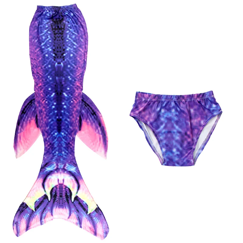 Children Mermaid Swimsuit Bathing Suit Mermaid Princess Cosplay Costume for Girls Pool Party Swimmable Clothing with Shorts