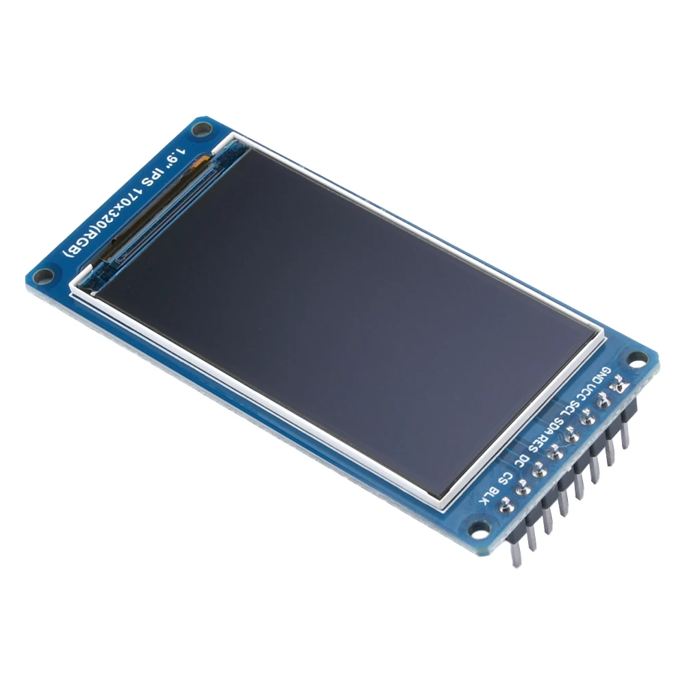 IPS Full Angle TFT Display Screen, High-Definition LCD Color Display Module, SPI Serial Port, Novo, 1.9 ", 170x320