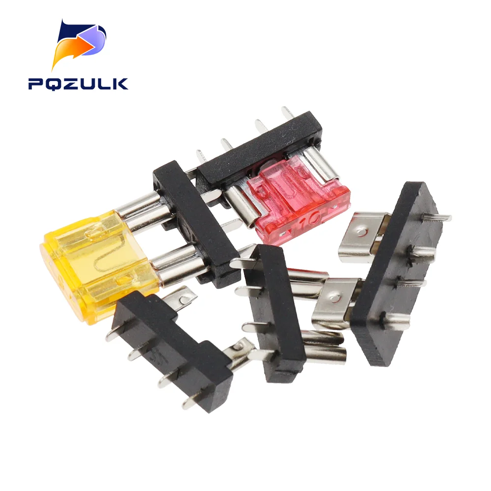 5 SZTUK Samochodowy uchwyt bezpiecznika łodzi Średni Mały Mini Samochodowy bezpiecznik 32V do płytki PCB 2A 3A 5A 7.5A 10A 15A 20A 25A 30A 35A 40A — zdjęcie 5