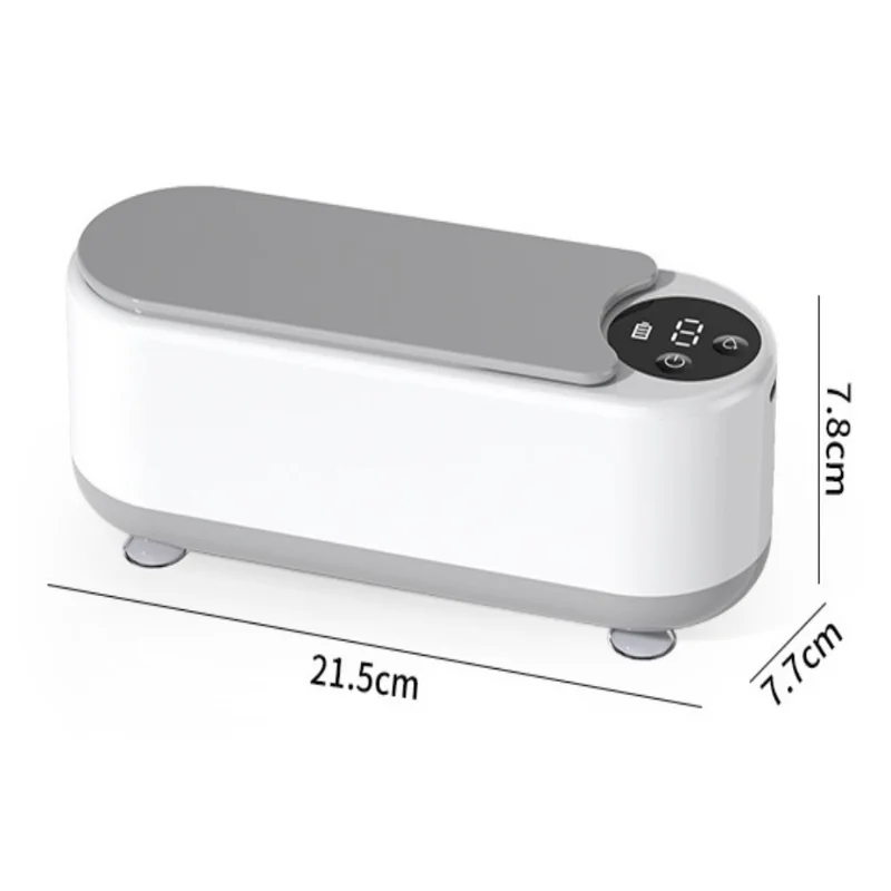 

Portable Ultrasonic Cleaner for Jewelry, Glasses, Watches, Rings, Dentures - Fast Stain Removal, Rechargeable, LED Display, Quie