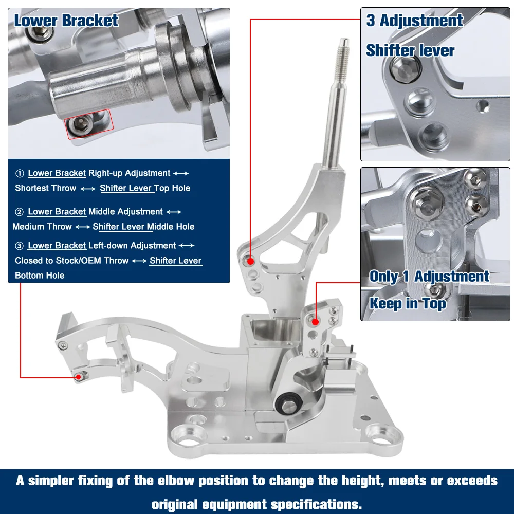 Shifter Box Shifter Cables With Trans Bracket Shift Linkage For RSX K20 K20A K24 K Series EG EK DC2 Race Type-S K-Swap Vehicles