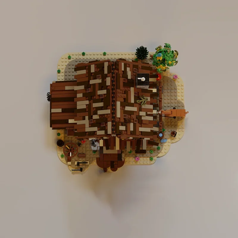 Moc ビルディングブロック オールドストーンハウス テクノロジー モジュラーレンガモデル ギフト クリスマスおもちゃ DIY セット 組み立て