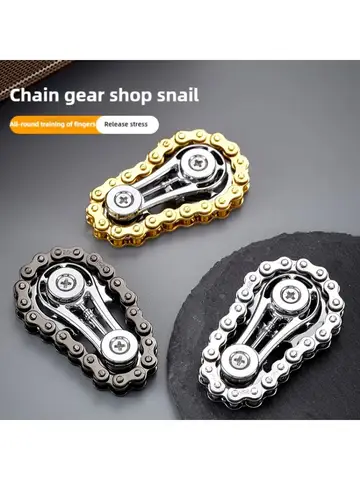 New Sprockets Flywheel Fingertip Gyro Fidget Spinner Antistress Anxiety Metal Bike Chains EDC Spinner Fidget Toys For Adult