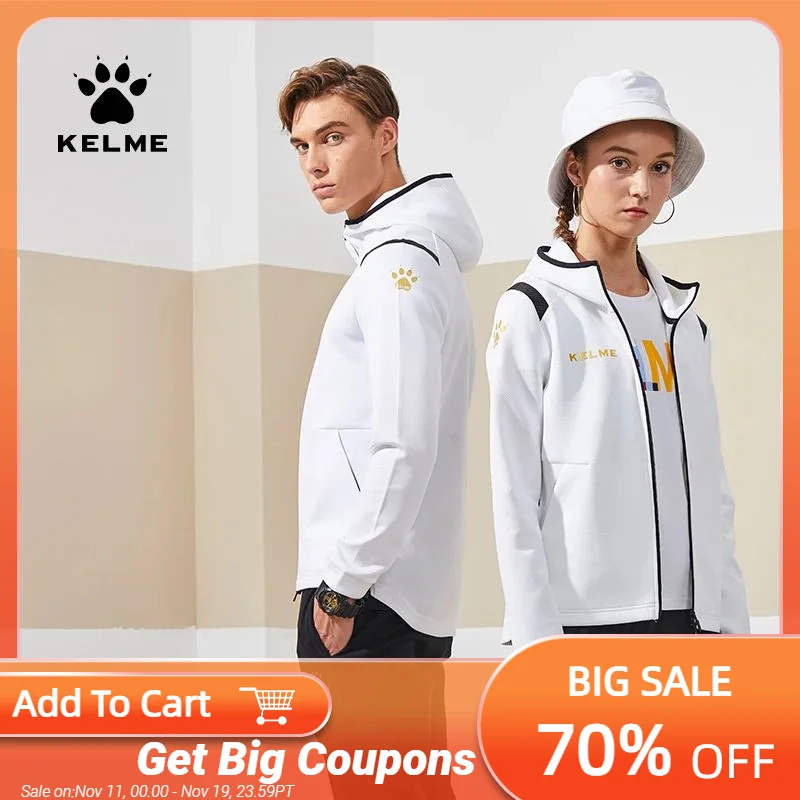 

Мужская спортивная куртка KELME, женская модная куртка для бега и тренировок, верхняя одежда 3881336