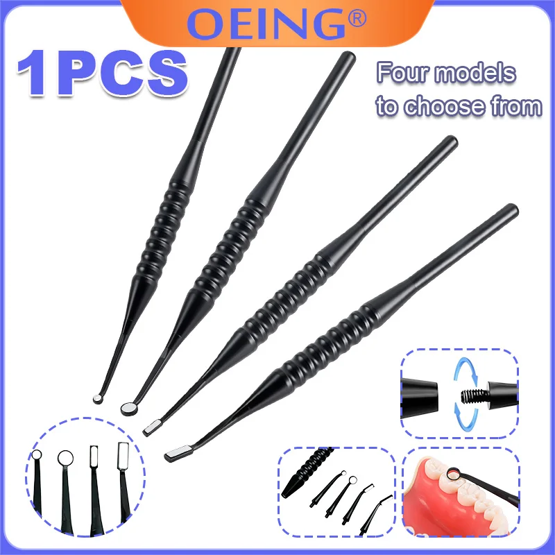 

1Pcs Dental Surface Microscope Anti-fog Reflective Mirror Detachable Handle Oral Implant Examination Mirror Dental Instrument