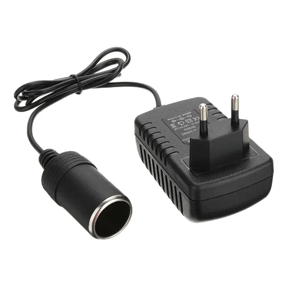 2pcs for Car Cigarette Lighter Socket Adapter 240V - 12V 2A Power Converter Inverter DC EU/UK Plug Connector Transformer Lighter