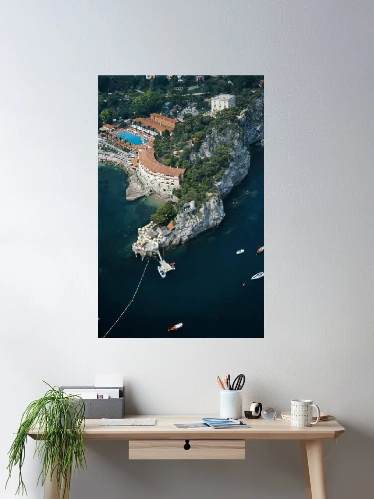 Slim Aarons Roquebrune-Cap-Martin, Print Art Canvas Poster,Living Room , Home Wall Decor Picture