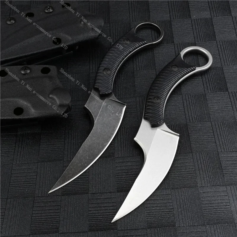 

New D2 stainless steel straight knife, outdoor mountaineering adventure knife, EDC multi-purpose portable knife