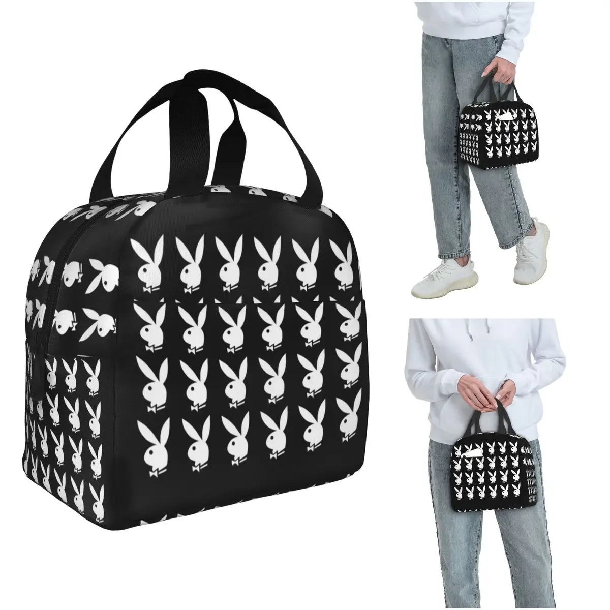 Y2k Bunny Design isolierte Lunchtasche für Damen und Kinder, auslaufsichere Lebensmittelboxen, Thermo-Lunchbox-Tragetasche