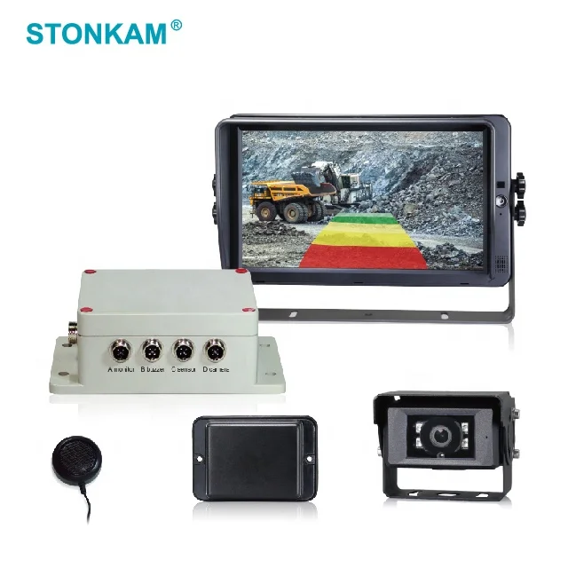 Sistema di sensori di parcheggio con sensore posteriore 1080P 24GHz con fusione video AHD, allarme sovrapposto con strato di mappa