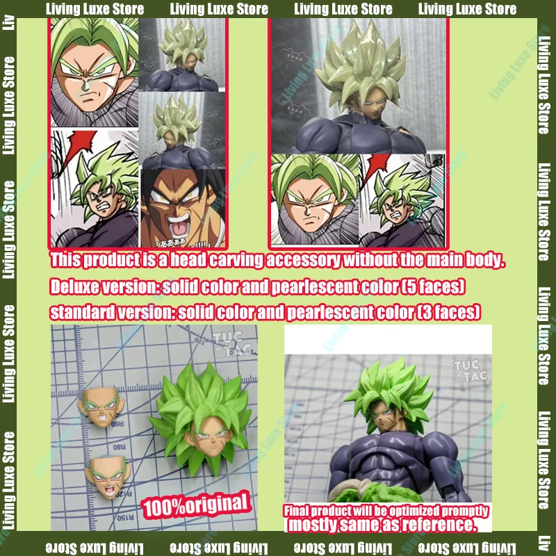 

Фигурка Dragon Ball Super Saiyan Legendary Super Saiyan Broly: Аксессуары для головы, скульптура головы, аниме-фигурка, игрушки, подарки