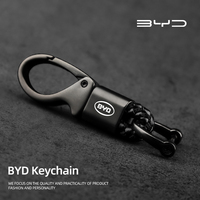 Zinc Alloy Key Ring Car Emblem Keychain For BYD Atto 3 Yuan Plus Han Tang EV F3 E6 Dmi Song F0 Qin Pro G3 I3 Ea1 Max G6 2din