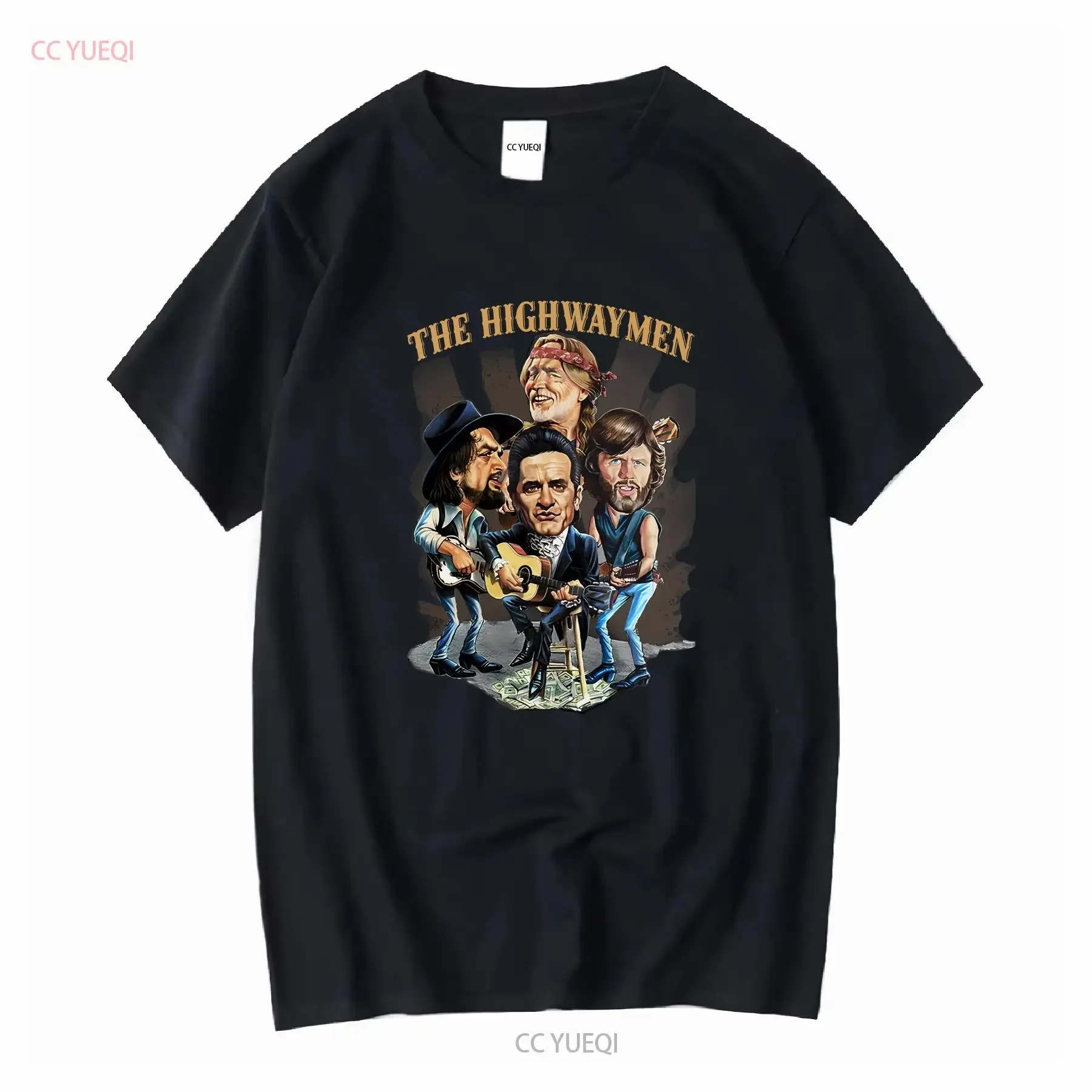 The Highwaymen T Shirt Highwayman Road Goes On Forever Silver Stallion vintage Washed Breathable graphic Casual Comfortable
