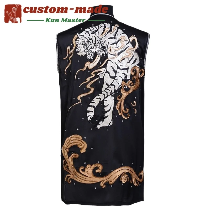 Custom Martial Arts Uniform Kung Fu Suit with Dragon Embroidery Southern Fist Long Fist Reinforced for KungFu Forms Competition
