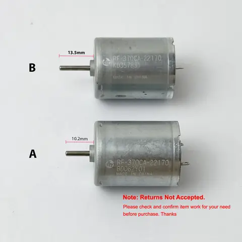 MABUCHI RF-370CA-22170 Motor DC 5V 6V 6000RPM Micro 24mm 370 Mute Electric Motor DIY Toy Model Pump Printer