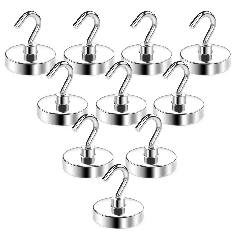 

N52 Strong Magnetic Hooks Multi-Purpose Storage Hooks Home Kitchen Bar Storage Hooks Bathroom Hangers Key Storage Hooks