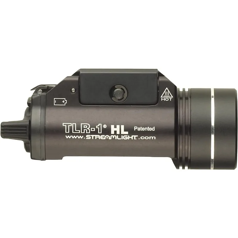 Streamlight 69260 TLR-1 HL 1000-Lumen Weapon Light with Rail Locating Keys and Lithium Batteries, Box, Black