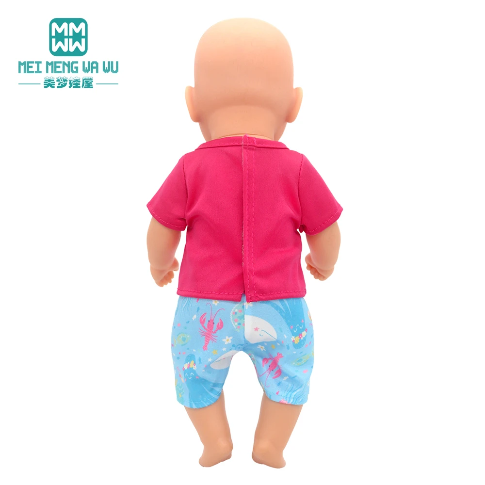 Mini Toys Doll Clothes 35cm 14inch Born Doll Fashion Blankets Dresses Onesies Suit Girl Gift