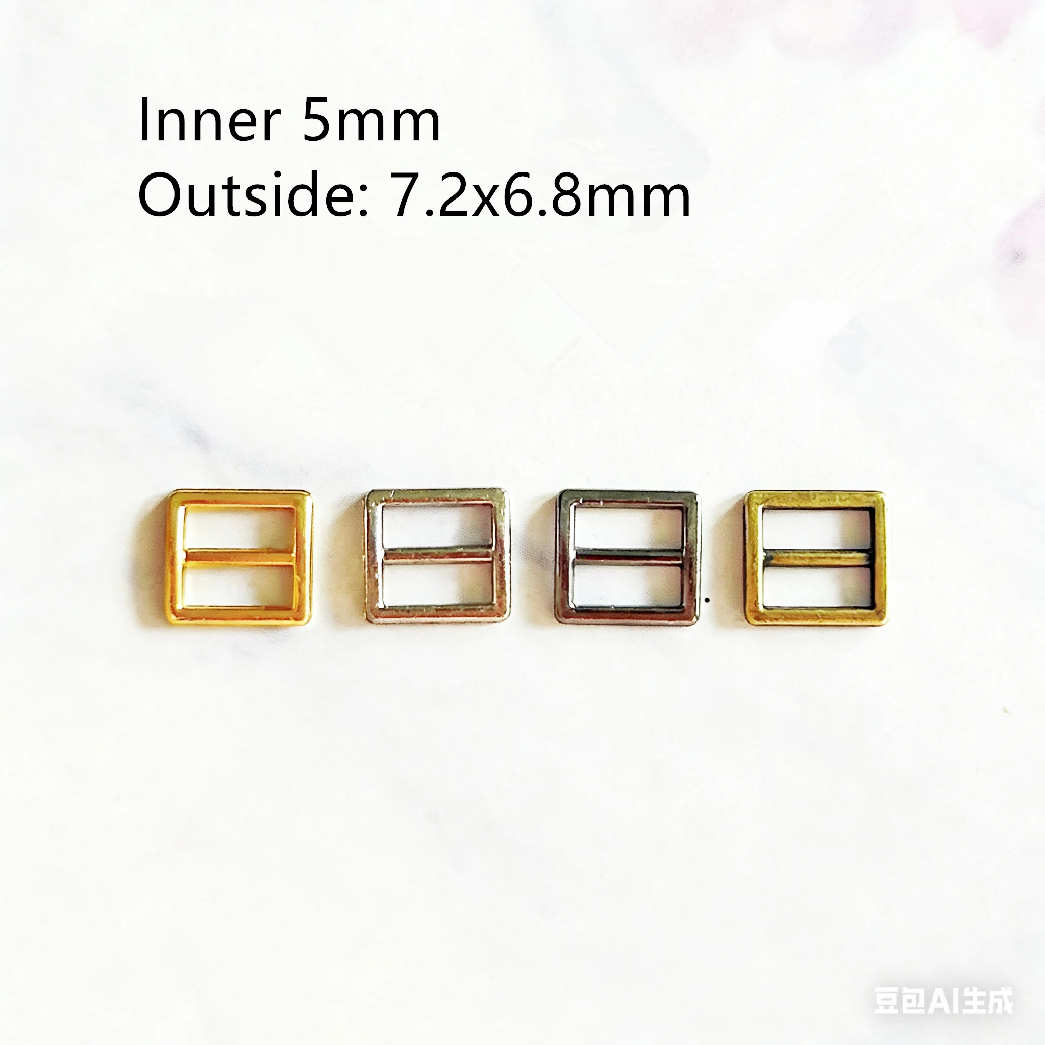 30pcs 3-6mm Mini Buttons Ultra-small Metal Buttons Belt Buckle Doll Bags Shoes DIY Doll Button Doll Clothes Accessories