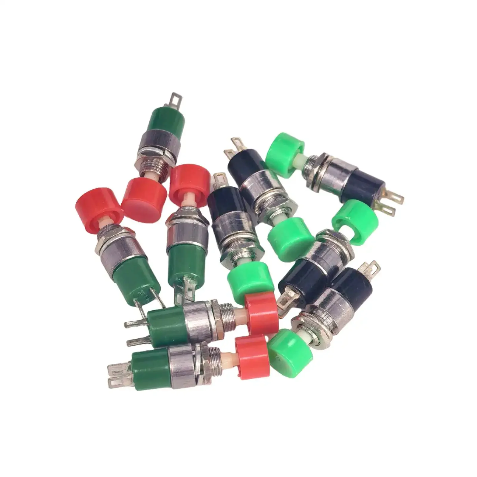 5PCS 7mm Loch 2 Pins SPST Momentary Push-To-ON Druckschalter DS-323 X