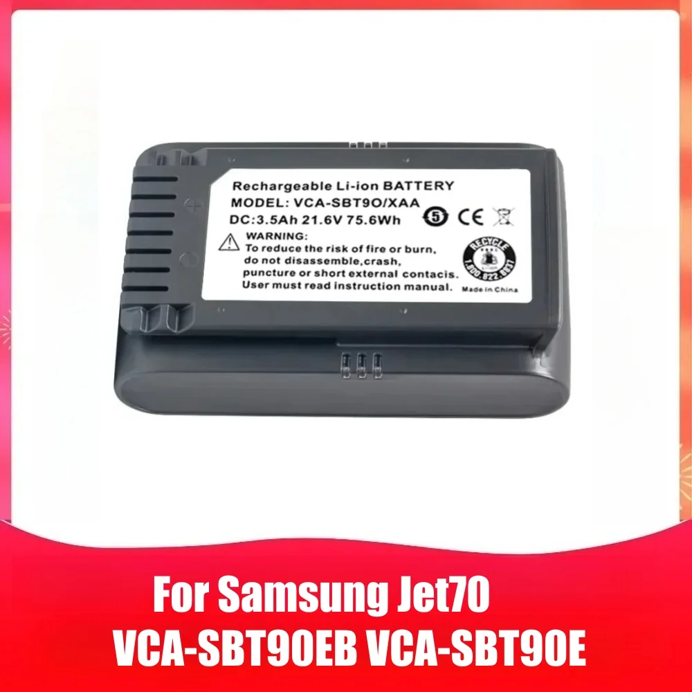 

100% NEW Battery for Samsung JET70 VCA-SBT90EB VCA-SBT90E Vacuum Cleaner Battery 21.6V 5000mAh
