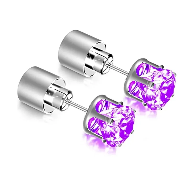 Pendientes luminosos de cristal con luz Led para niñas, 2 piezas, creativos y divertidos, brillantes, accesorios de joyería para fiestas