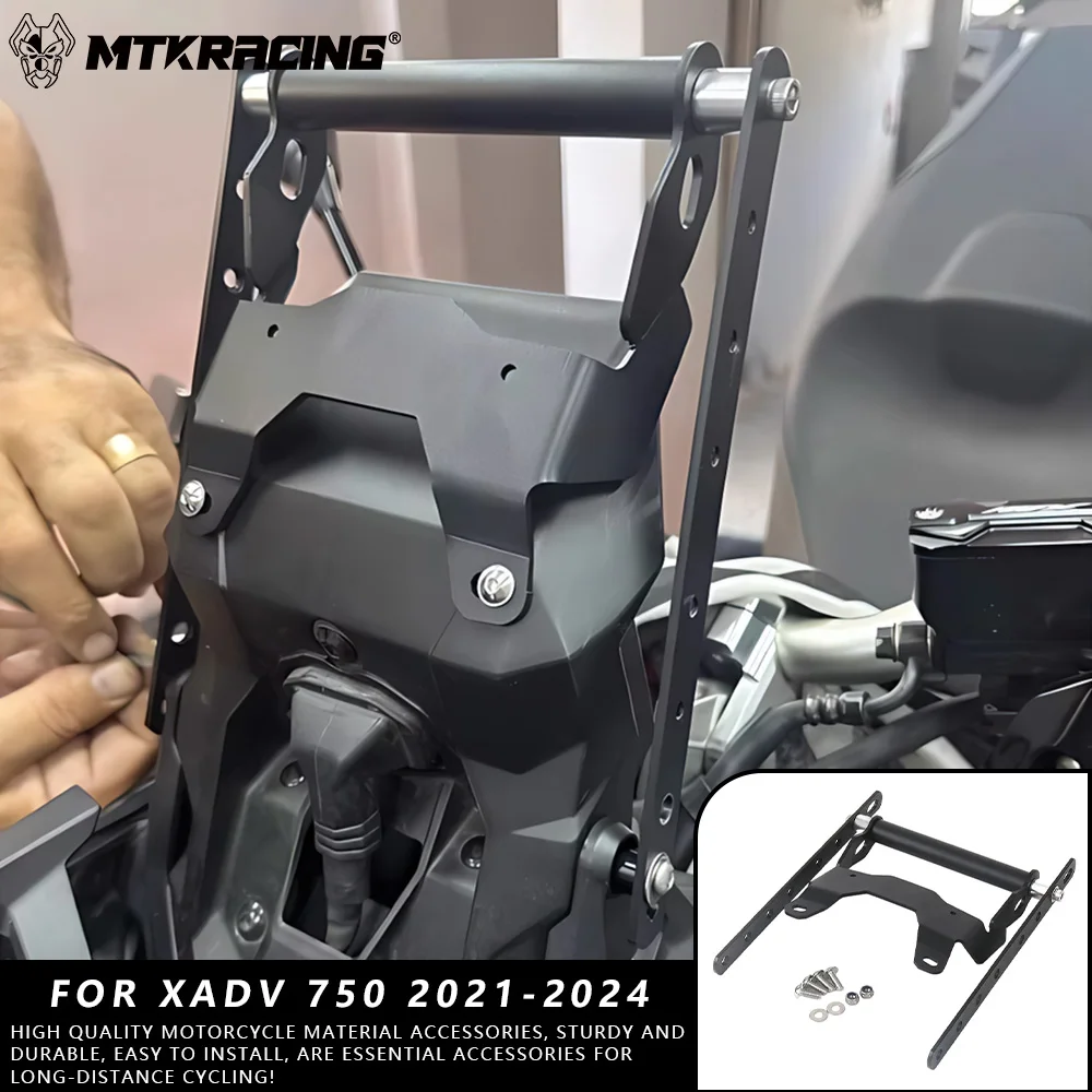 

MTKRACING for HONDA X-ADV 750 2021-2024 Motorcycle Accessories Phone Holder Stand GPS Navigation Plate Bracket