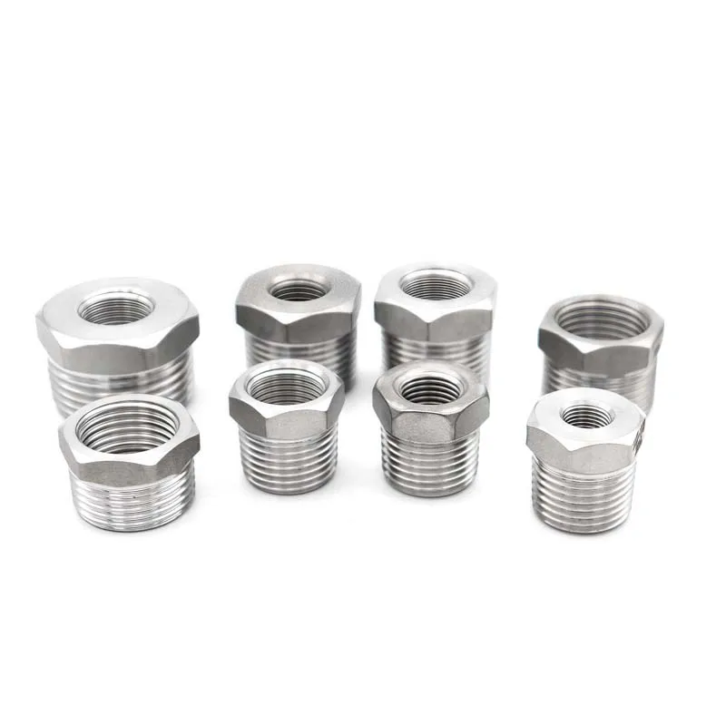 

1/8 "1/4" 1/2 "3/4" 1 "SS304 фитинги для труб из нержавеющей стали BSP мужская/мама шестигранная тонизирующая втулка сердца, для воды, газа, масла