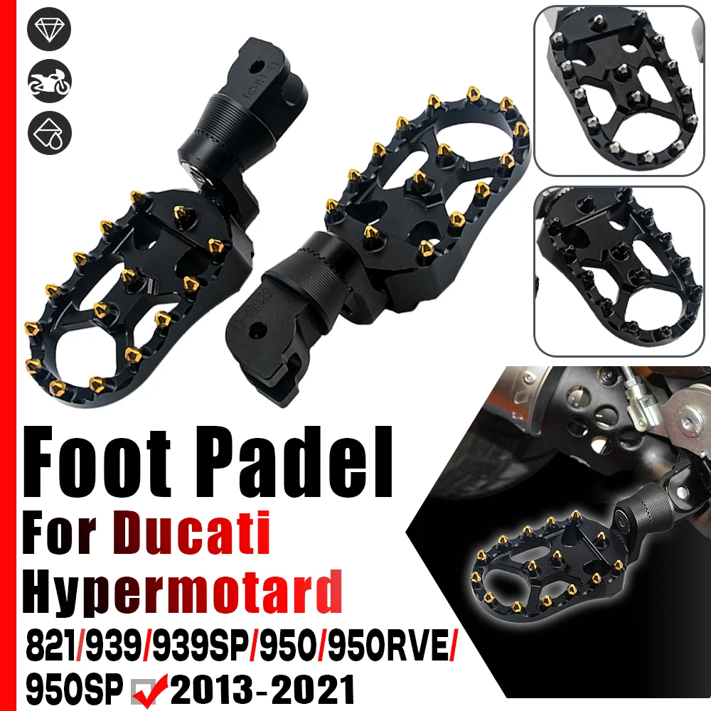 

Регулируемые удлиненные опускающие подножки для мотоцикла, передние и задние подножки для Ducati Hyperstrada 821 Hypermotard 939 SP 950 RVE