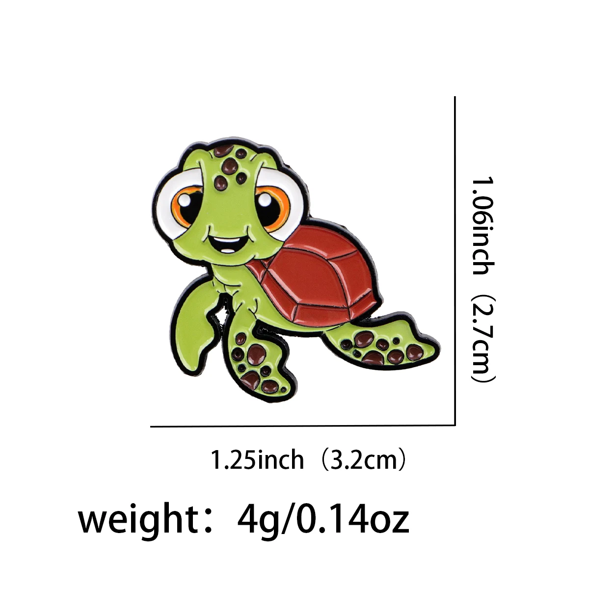 الكرتون المينا دبوس لطيف السلاحف البحرية بروش الصنوبر التلبيب شارة بدبابيس على ظهره الملابس والاكسسوارات مجوهرات بأشكال حيوانات أصدقاء الهدايا #3