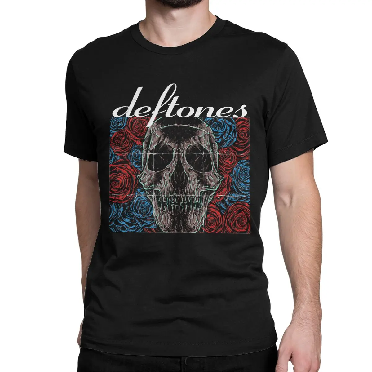 Horror Deftones Skull T Shirt Men Women 100% Cotton Fashion T-Shirts O Neck Gothic Tee Shirt Short Sleeve Clothes Summer