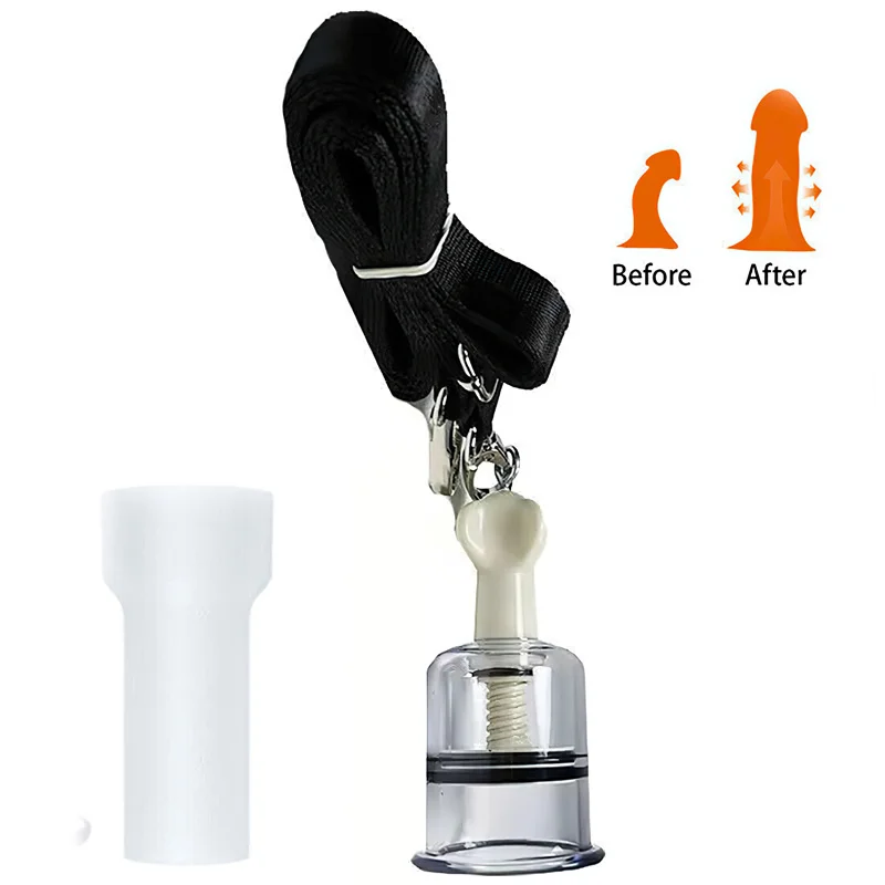 Male Masturbator Accessories Vacuum Cup Lasting Trainer Penis Pump Enlarger Extender  Rotating Handle Exerciser Sex Toy For Man