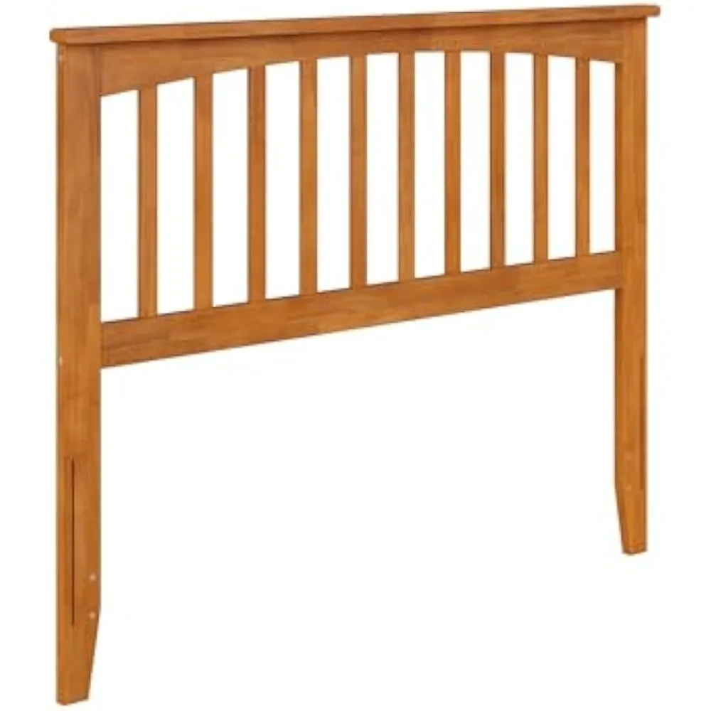 

Mission Full Solid Wood Headboard with Attachable Charger, Light Toffee
