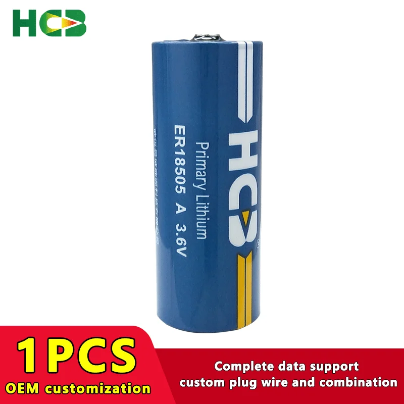 

HCB ER18505 A Disposable Lithium Battery 3.6V Card Insertion Intelligent Water Meter Flow Meter Servo PLC Instrument