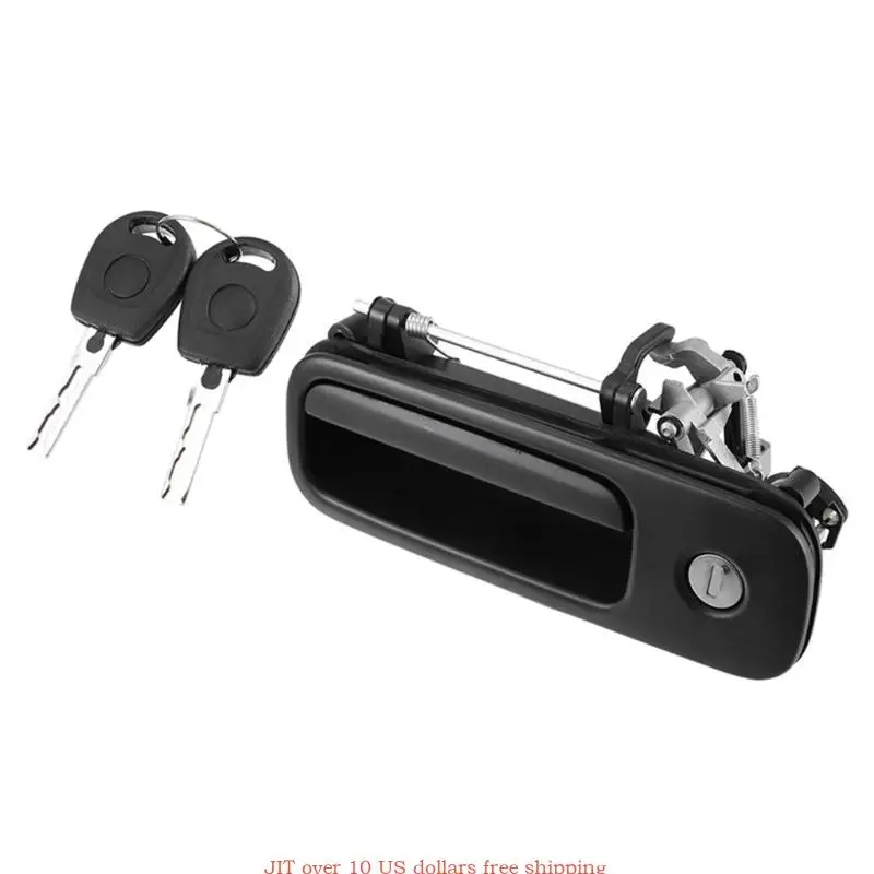 Car Outside Exterior Tailgate Trunk Door Handle Card Buckle with Lock 2 Keys Accessories Suitable for Golf 4 1J6827565B