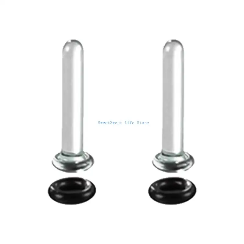 

D5QB Vibranting Color Glass Ear Plugs Set for Personalize Styles Expressions