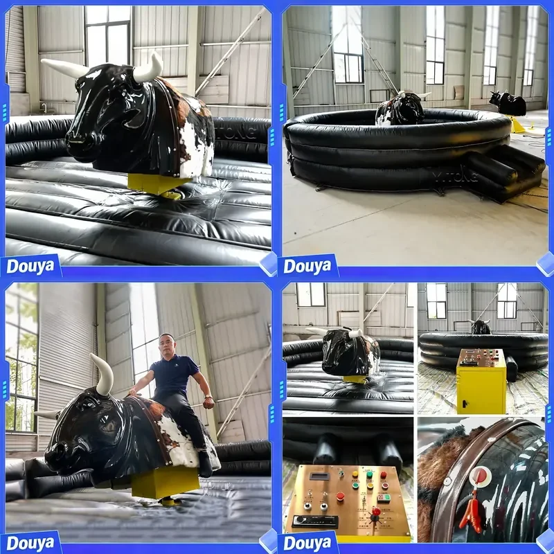 Inflatable Rodeo Mechanical Bull Riding Ride Machine Adults Sports Game Large Outdoor Entertainment